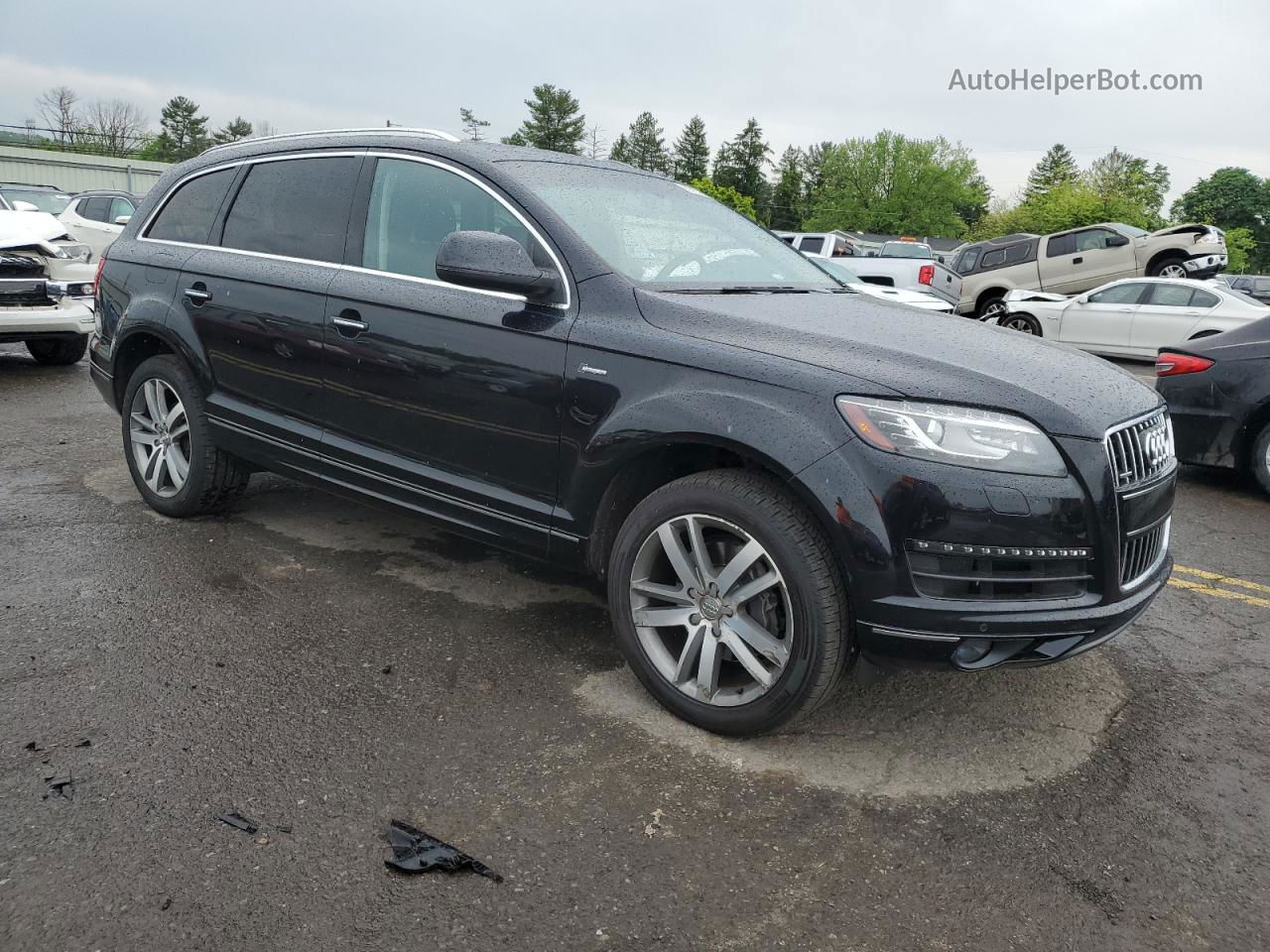 2015 Audi Q7 Premium Plus Черный vin: WA1LGAFE0FD030466