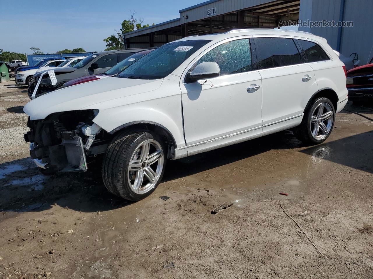 2015 Audi Q7 Premium Plus Белый vin: WA1LGAFE0FD032296