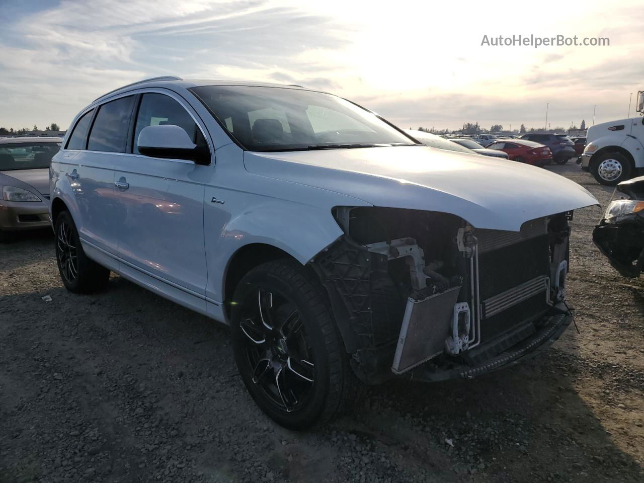 2015 Audi Q7 Premium Plus White vin: WA1LGAFE1FD009111