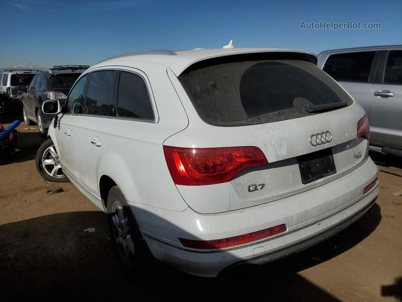 2015 Audi Q7 Premium Plus White vin: WA1LGAFE1FD014728