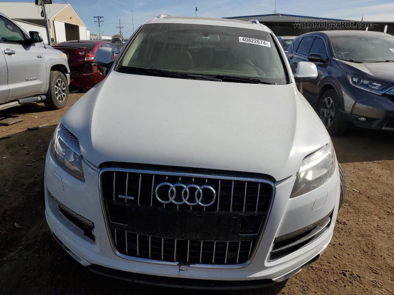 2015 Audi Q7 Premium Plus Белый vin: WA1LGAFE1FD014728