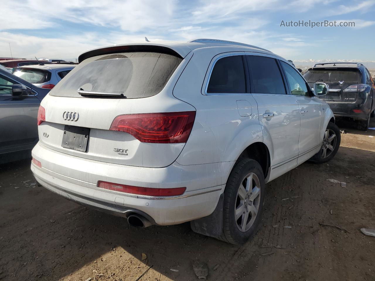 2015 Audi Q7 Premium Plus White vin: WA1LGAFE1FD014728