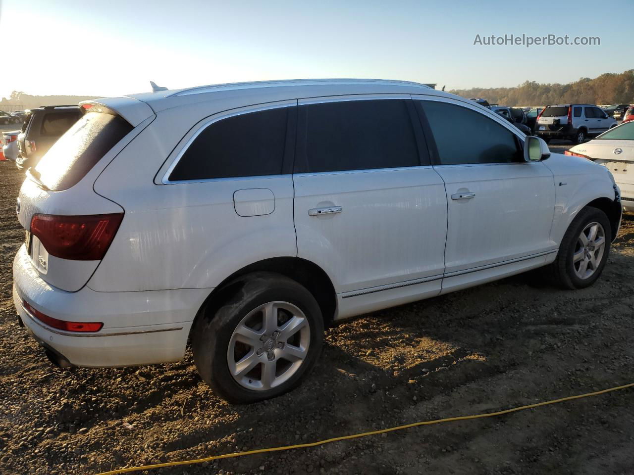 2015 Audi Q7 Premium Plus White vin: WA1LGAFE2FD015242