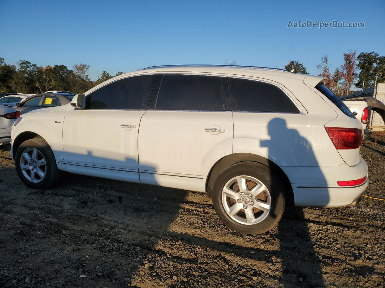 2015 Audi Q7 Premium Plus White vin: WA1LGAFE2FD015242