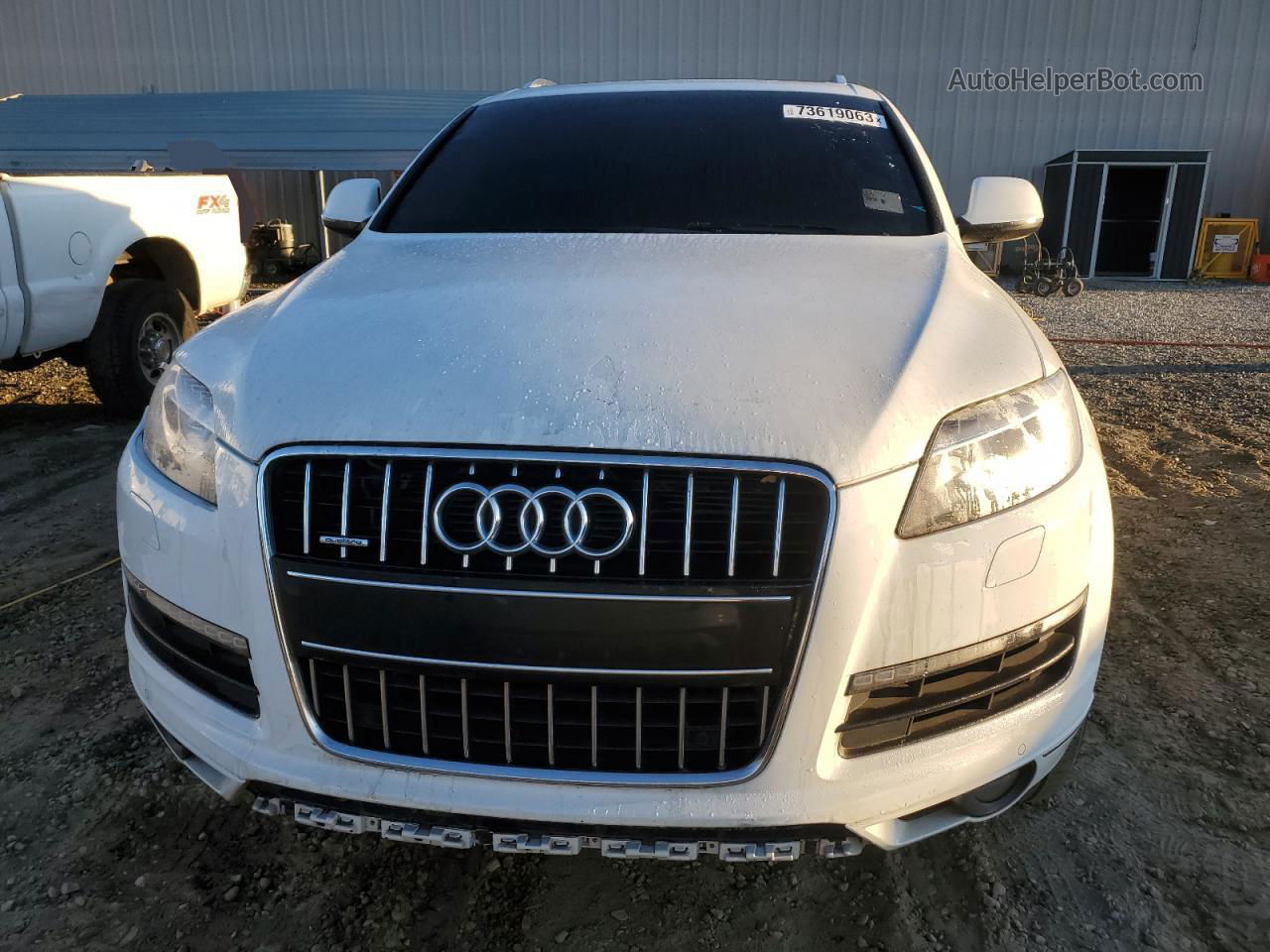 2015 Audi Q7 Premium Plus White vin: WA1LGAFE2FD015242