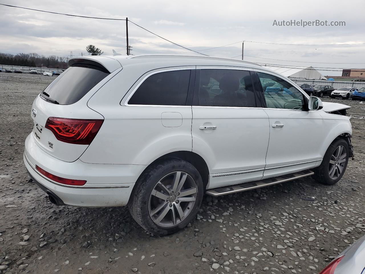 2015 Audi Q7 Premium Plus White vin: WA1LGAFE2FD019405