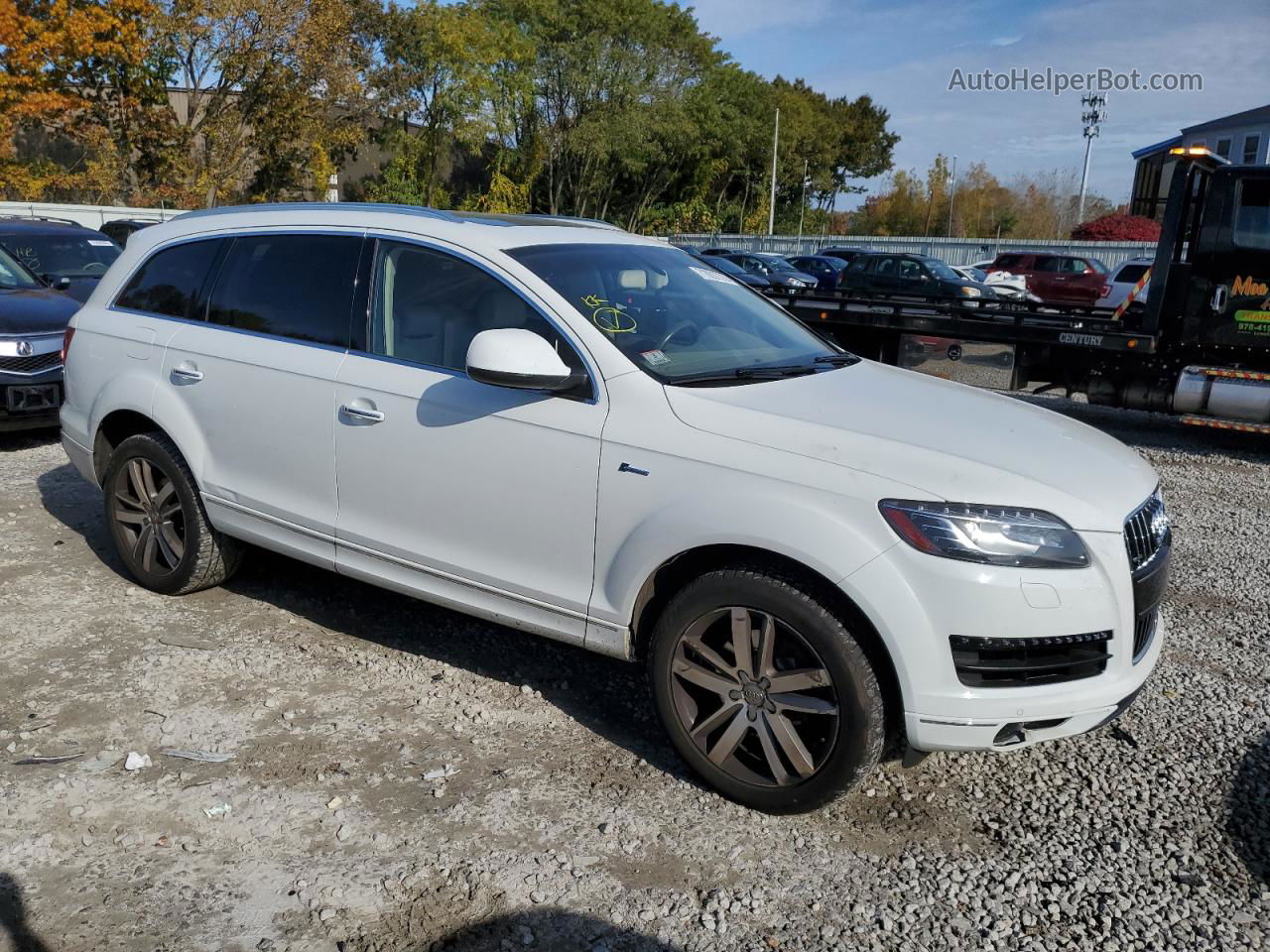 2015 Audi Q7 Premium Plus Белый vin: WA1LGAFE2FD021851