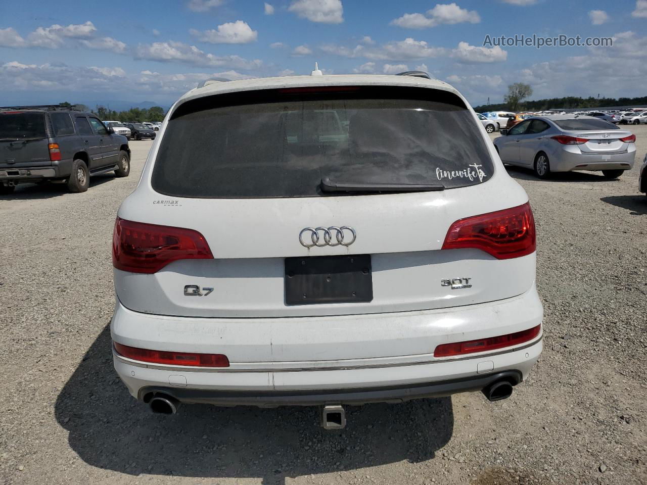 2015 Audi Q7 Premium Plus Белый vin: WA1LGAFE3FD003388