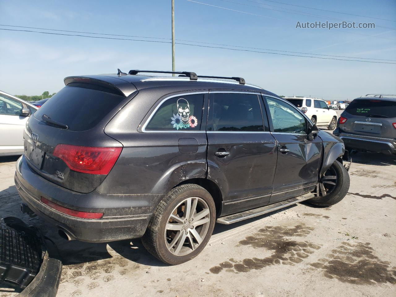 2015 Audi Q7 Premium Plus Gray vin: WA1LGAFE3FD003410