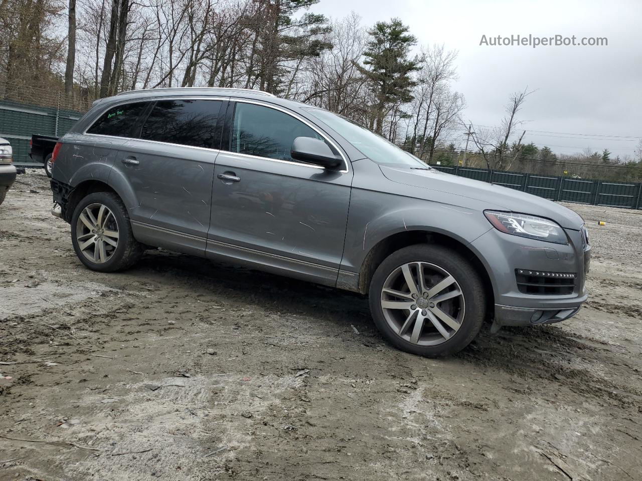 2015 Audi Q7 Premium Plus Серый vin: WA1LGAFE3FD022748