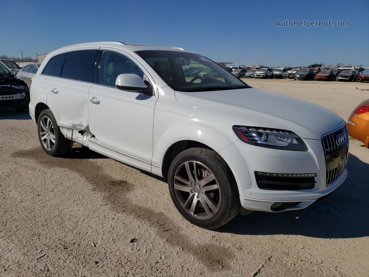 2015 Audi Q7 Premium Plus White vin: WA1LGAFE4FD018188