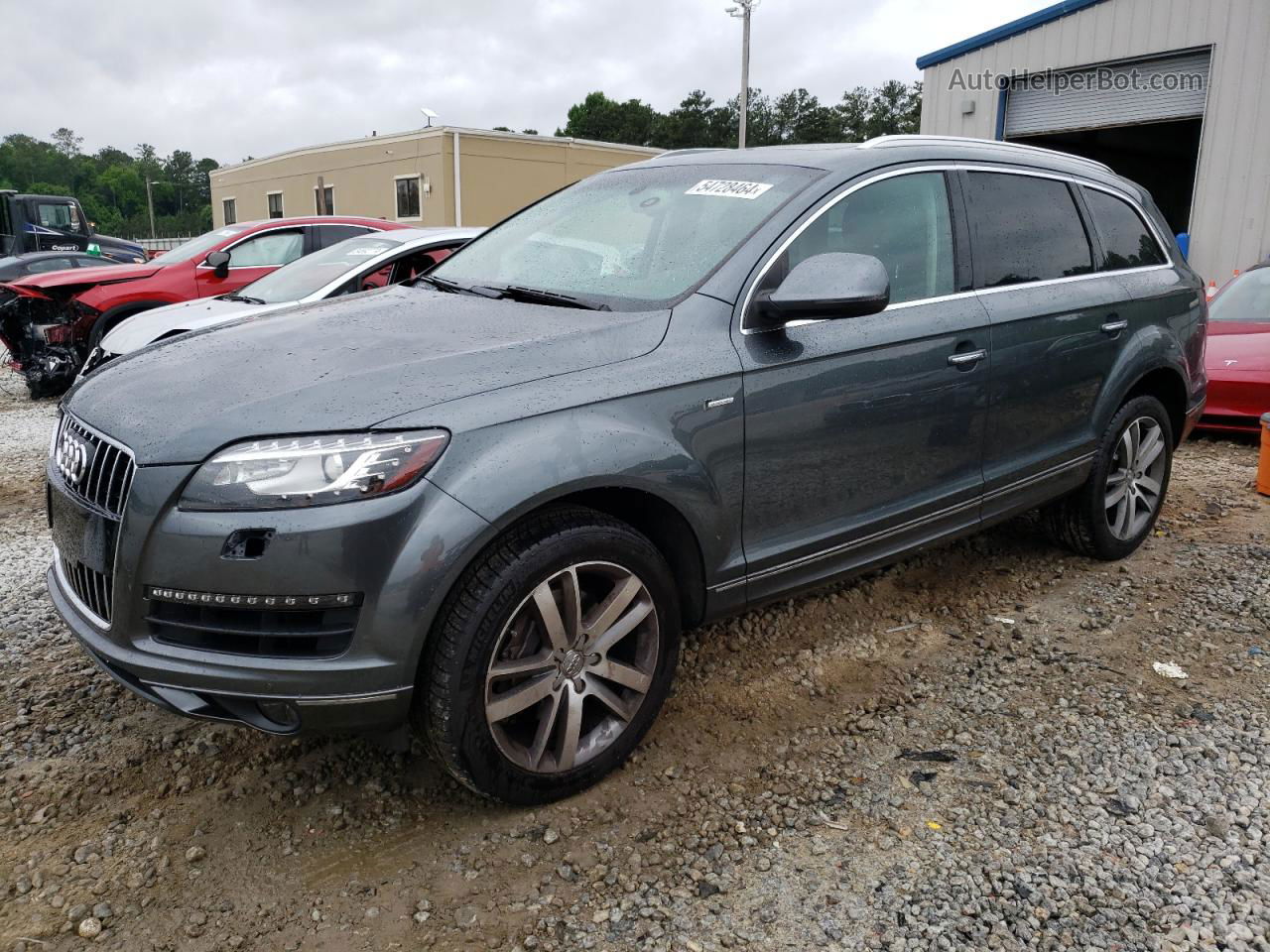 2015 Audi Q7 Premium Plus Gray vin: WA1LGAFE4FD021334