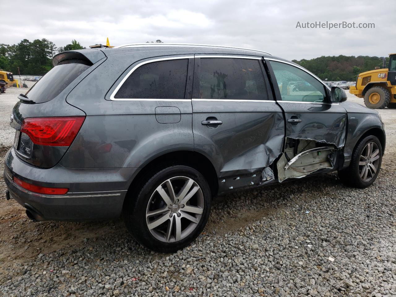 2015 Audi Q7 Premium Plus Серый vin: WA1LGAFE4FD021334