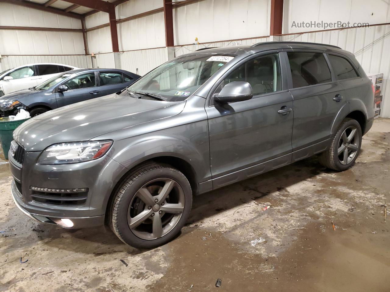 2015 Audi Q7 Premium Plus Gray vin: WA1LGAFE4FD021866