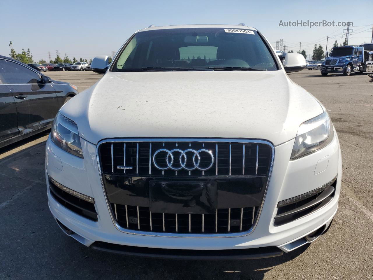 2015 Audi Q7 Premium Plus White vin: WA1LGAFE4FD024685