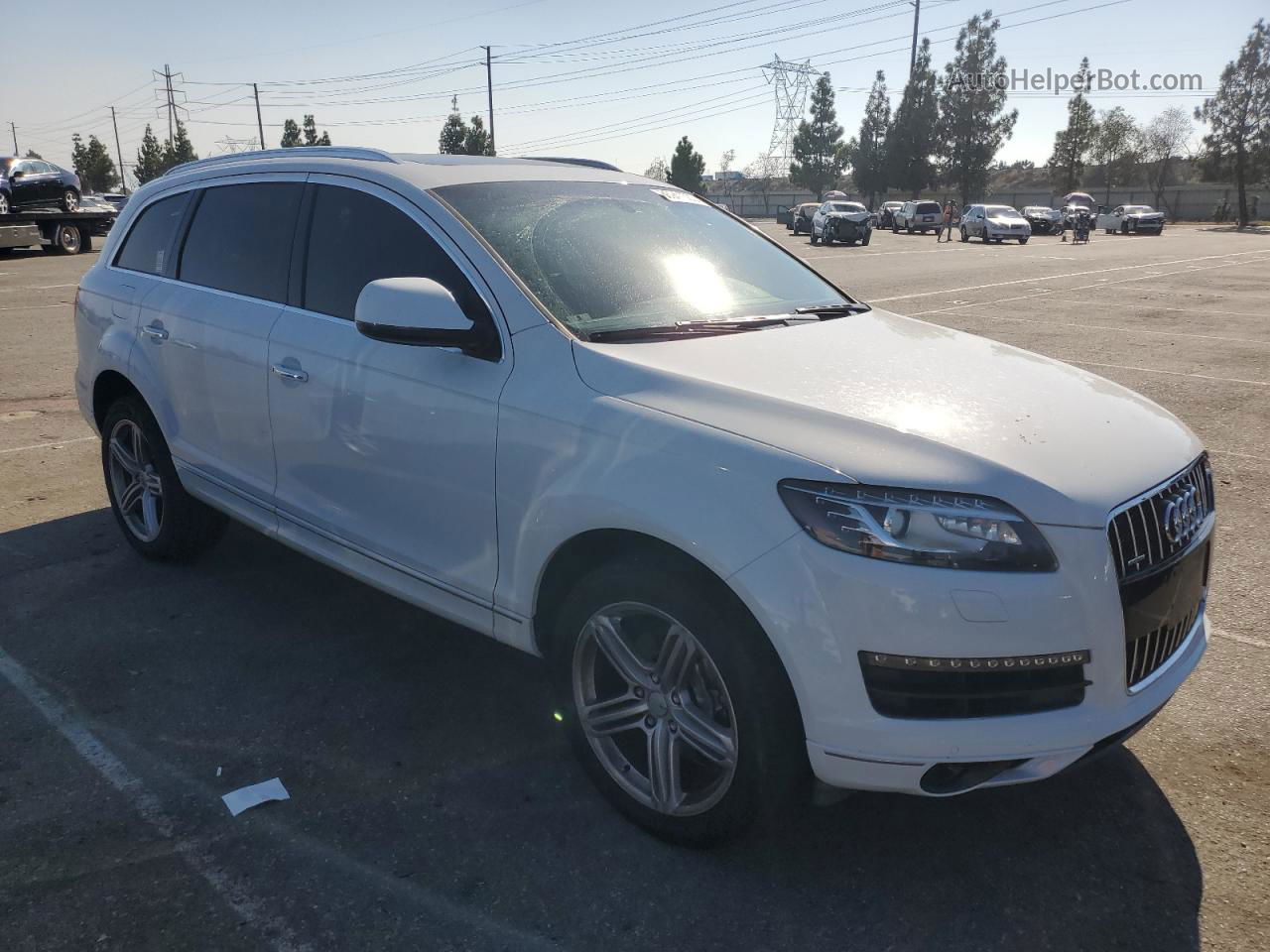 2015 Audi Q7 Premium Plus White vin: WA1LGAFE4FD024685