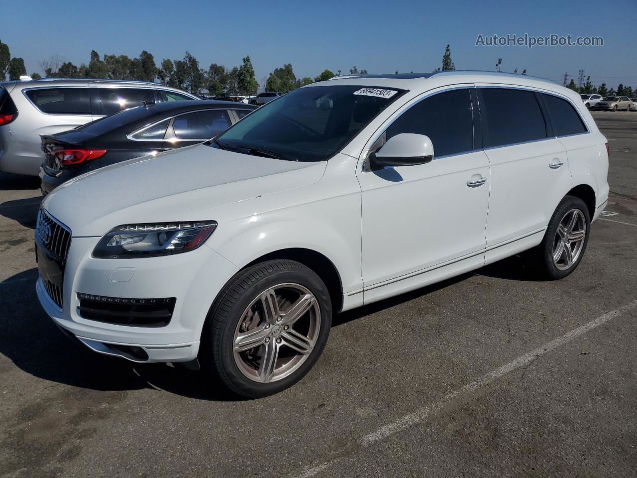 2015 Audi Q7 Premium Plus White vin: WA1LGAFE4FD024685