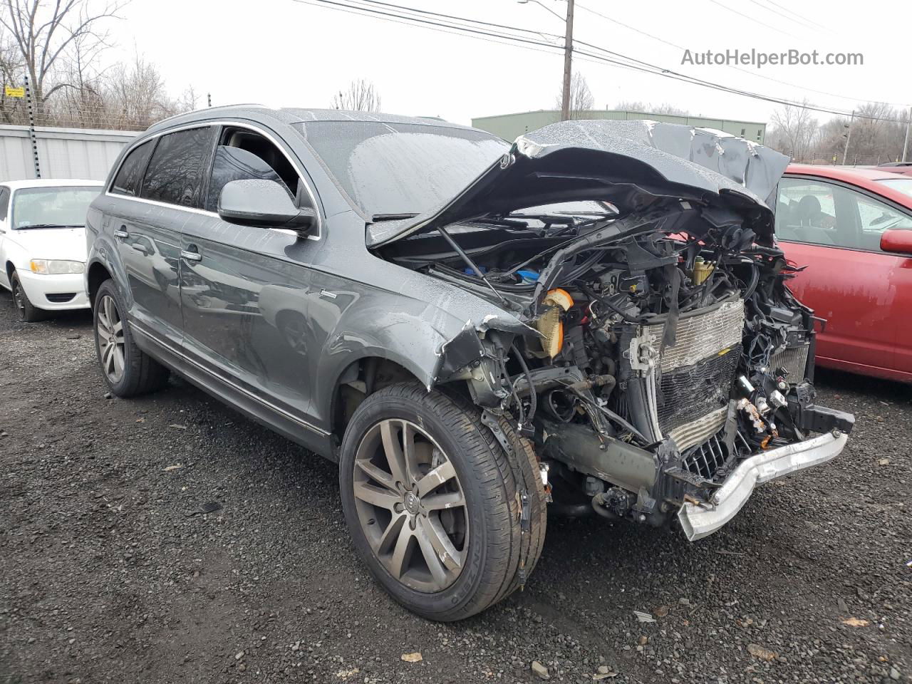 2015 Audi Q7 Premium Plus Gray vin: WA1LGAFE4FD028588