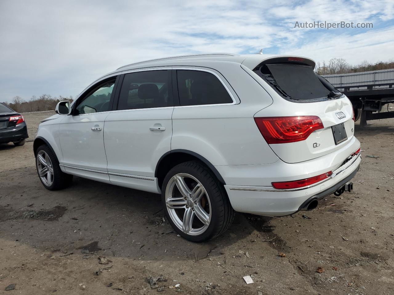 2015 Audi Q7 Premium Plus White vin: WA1LGAFE5FD030737