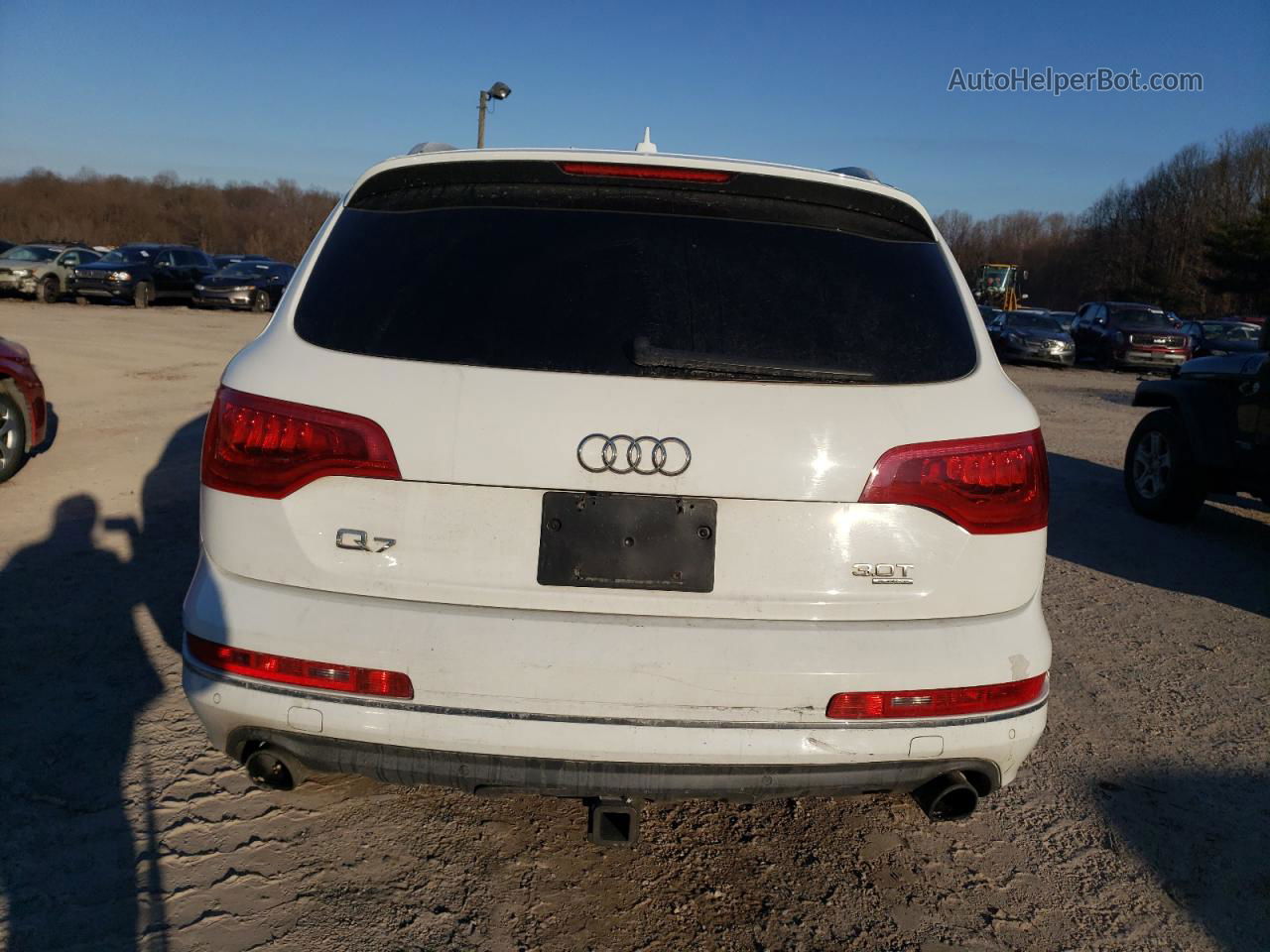 2015 Audi Q7 Premium Plus White vin: WA1LGAFE6FD013459