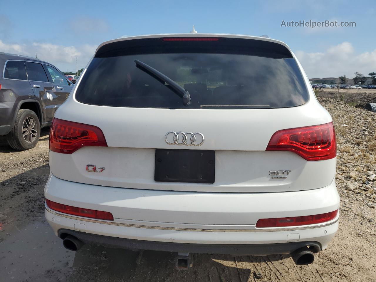 2015 Audi Q7 Premium Plus White vin: WA1LGAFE6FD032853