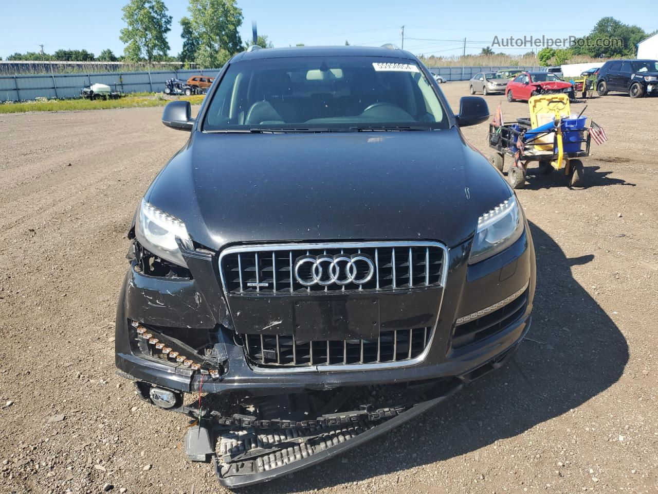 2015 Audi Q7 Premium Plus Black vin: WA1LGAFE7FD002650