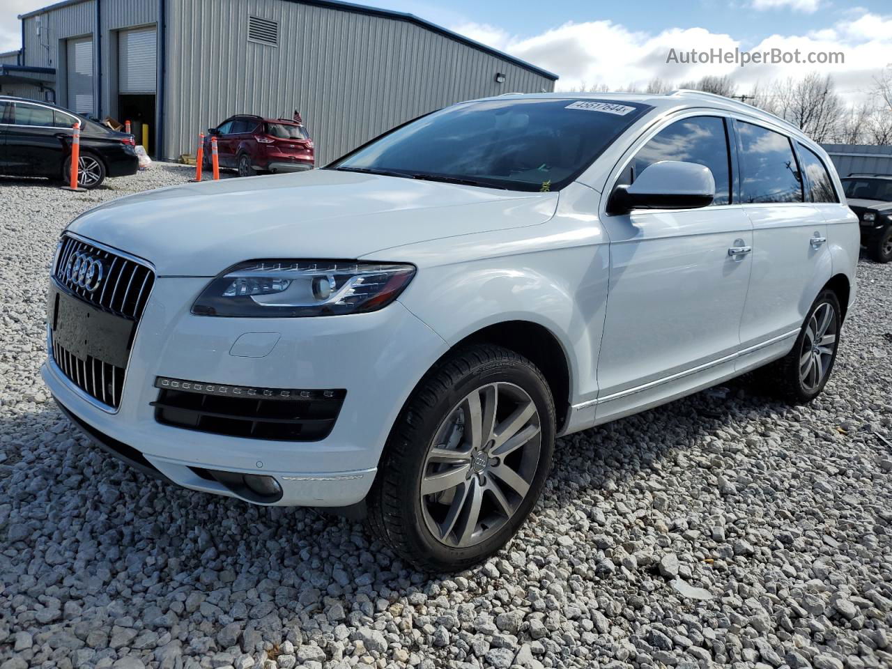 2015 Audi Q7 Premium Plus White vin: WA1LGAFE7FD012031