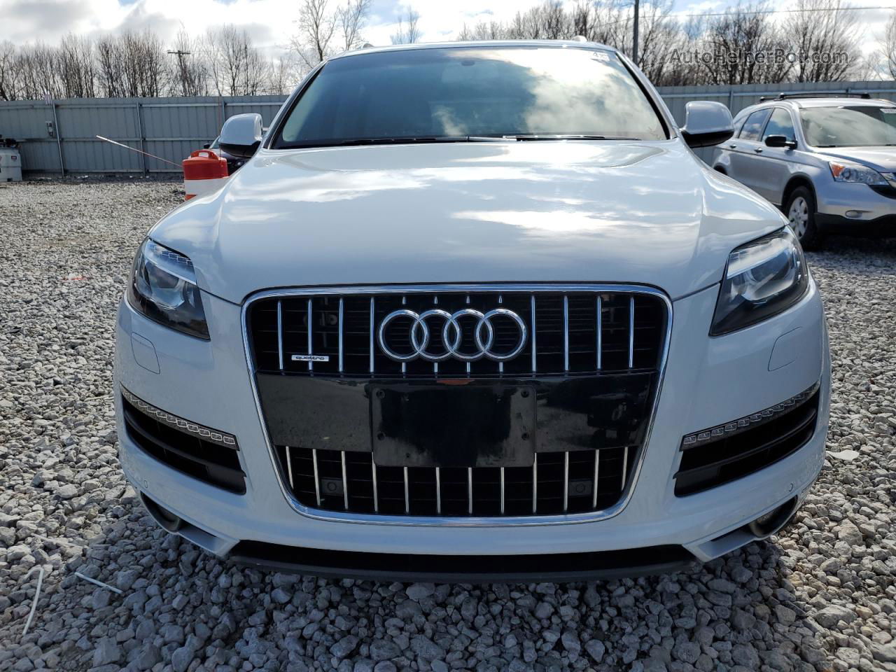 2015 Audi Q7 Premium Plus White vin: WA1LGAFE7FD012031