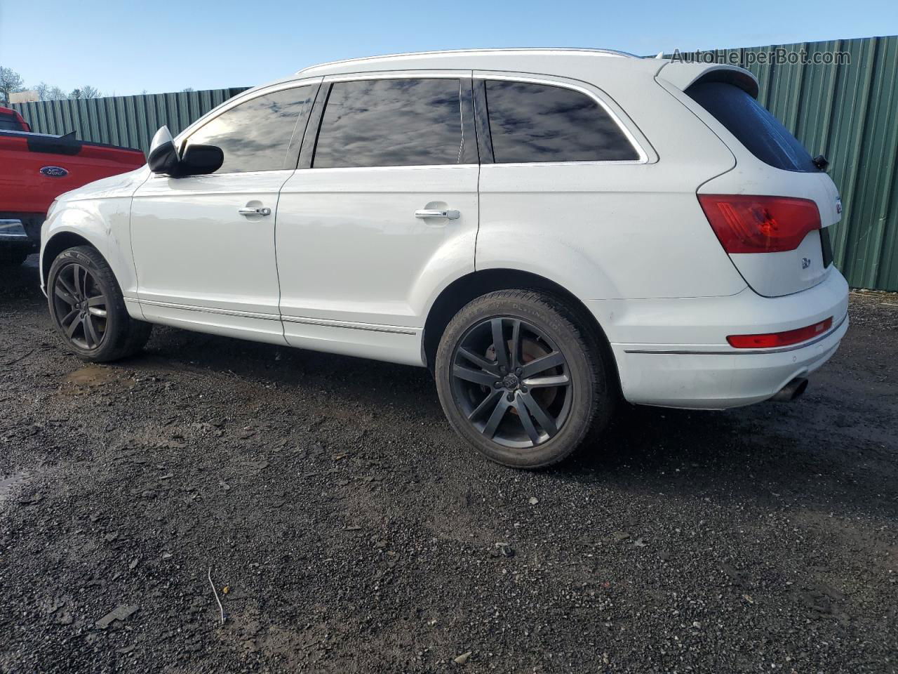 2015 Audi Q7 Premium Plus White vin: WA1LGAFE7FD012658