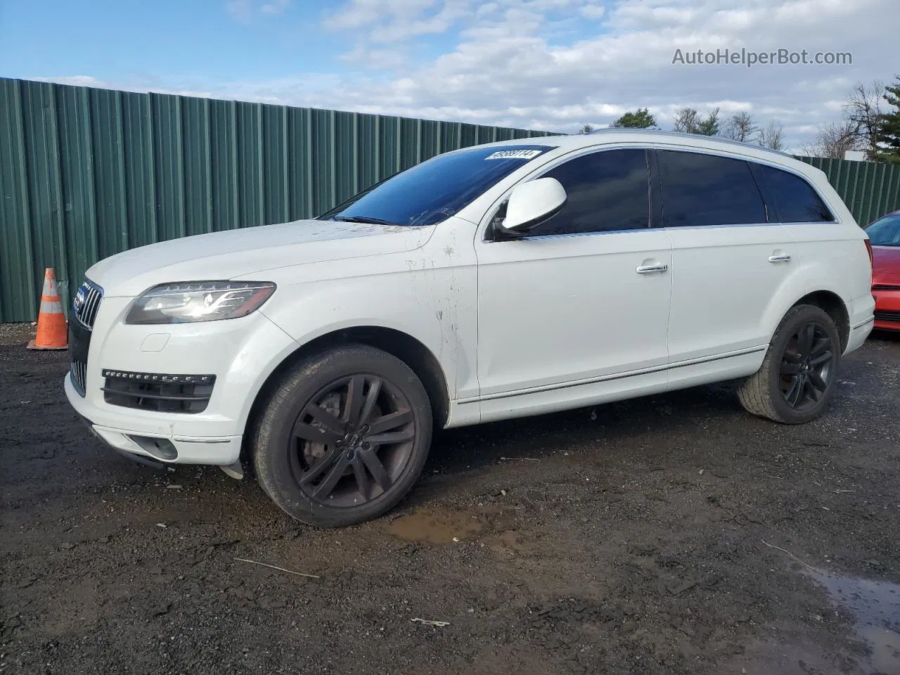 2015 Audi Q7 Premium Plus White vin: WA1LGAFE7FD012658