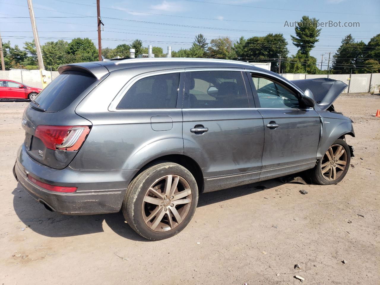 2015 Audi Q7 Premium Plus Gray vin: WA1LGAFE7FD019822