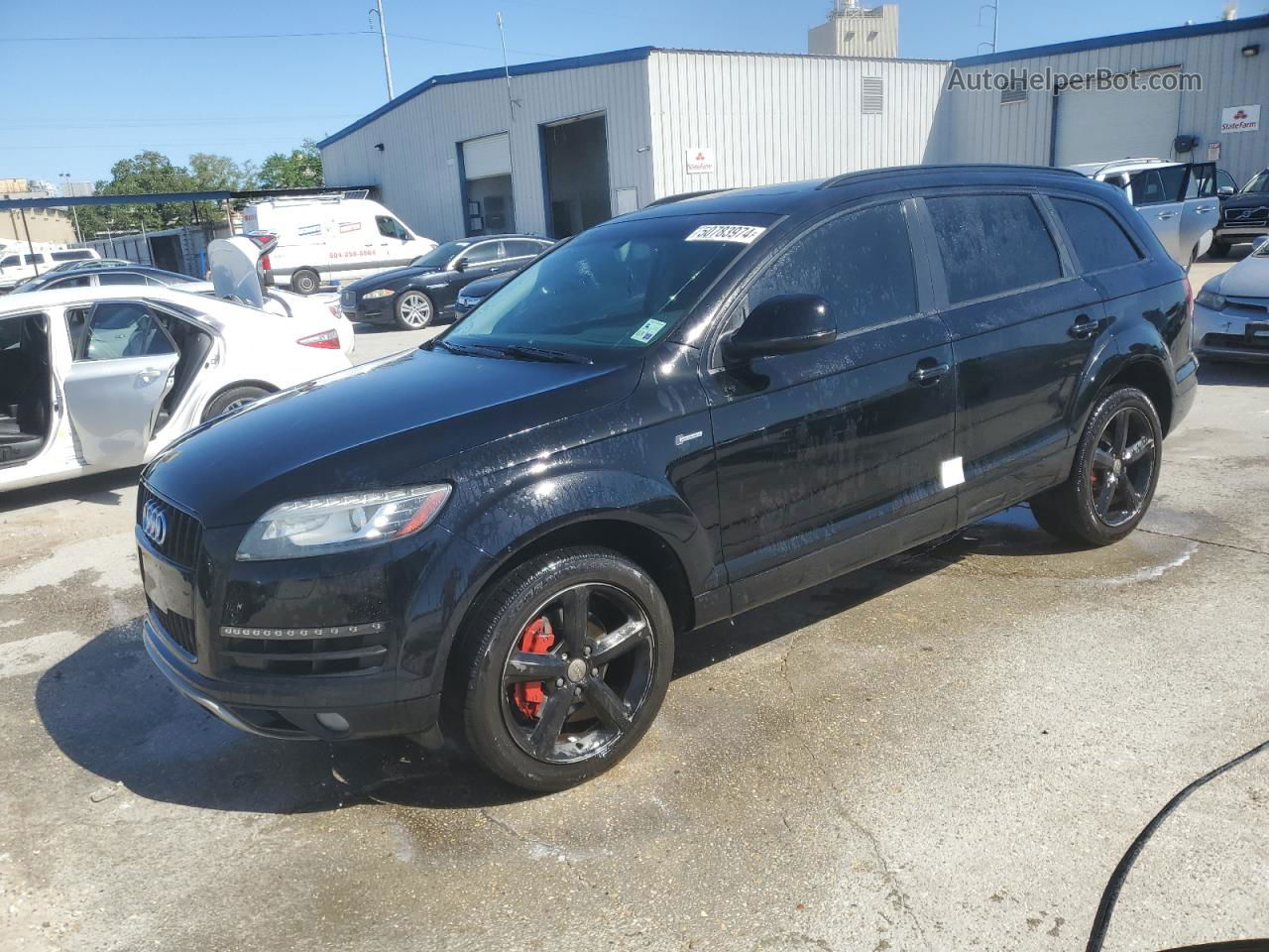 2015 Audi Q7 Premium Plus Black vin: WA1LGAFE7FD022624