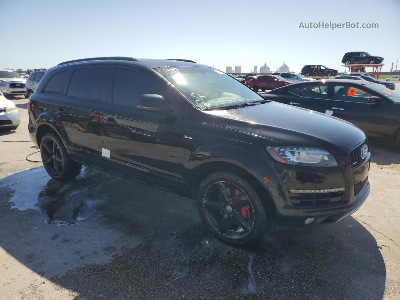 2015 Audi Q7 Premium Plus Black vin: WA1LGAFE7FD022624