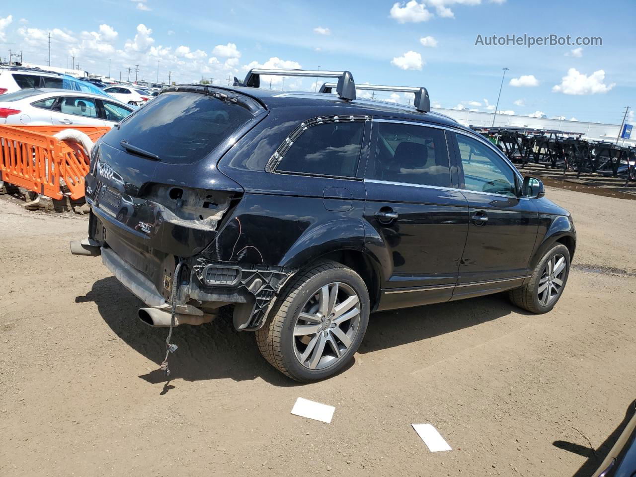 2015 Audi Q7 Premium Plus Черный vin: WA1LGAFE7FD025782