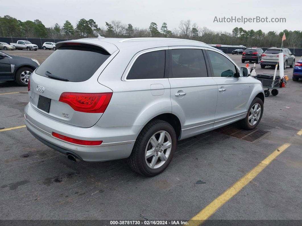 2015 Audi Q7 3.0t Premium Silver vin: WA1LGAFE8FD002138