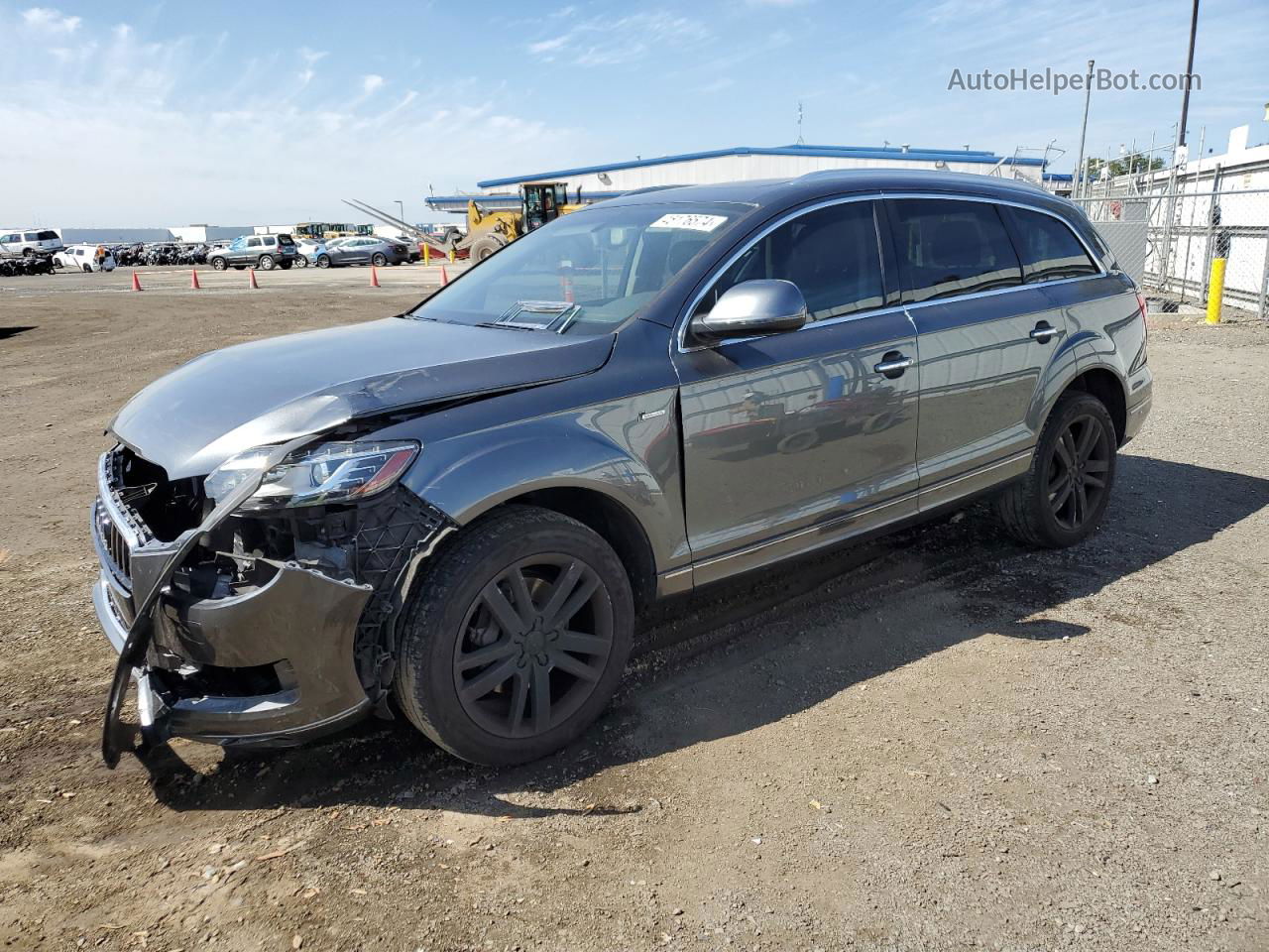 2015 Audi Q7 Premium Plus Серый vin: WA1LGAFE8FD005248