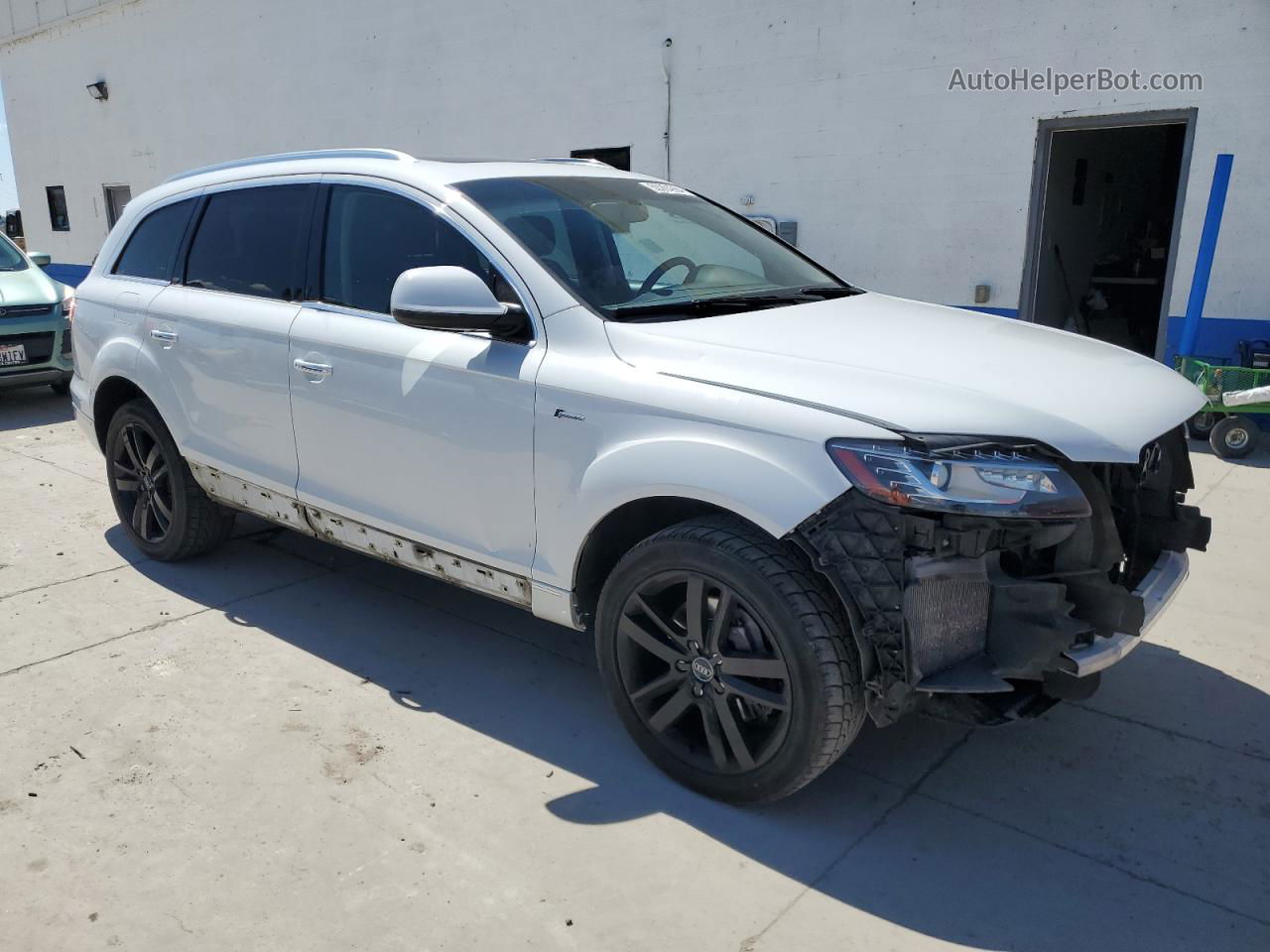 2015 Audi Q7 Premium Plus White vin: WA1LGAFE8FD006867