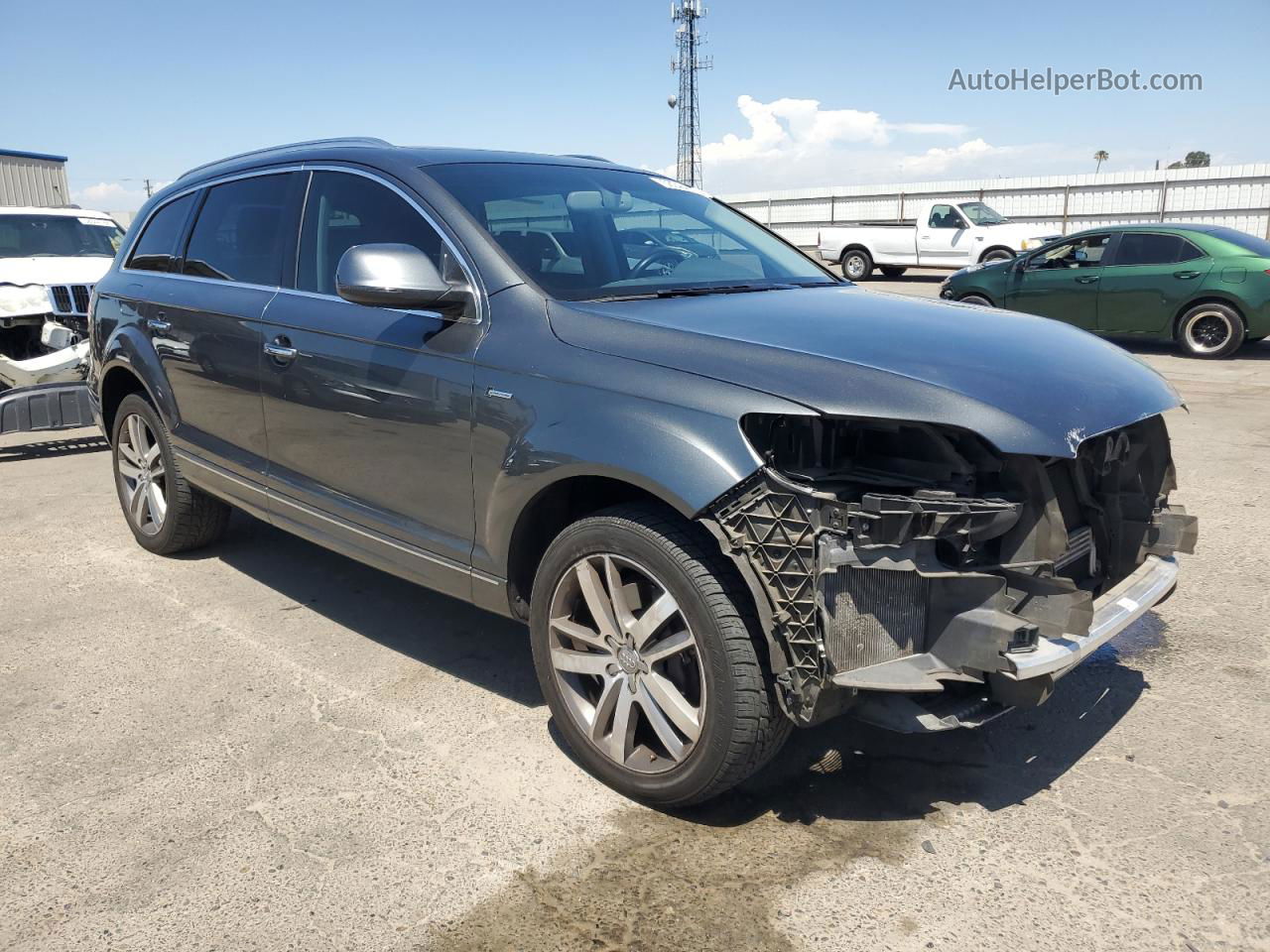 2015 Audi Q7 Premium Plus Gray vin: WA1LGAFE8FD013933