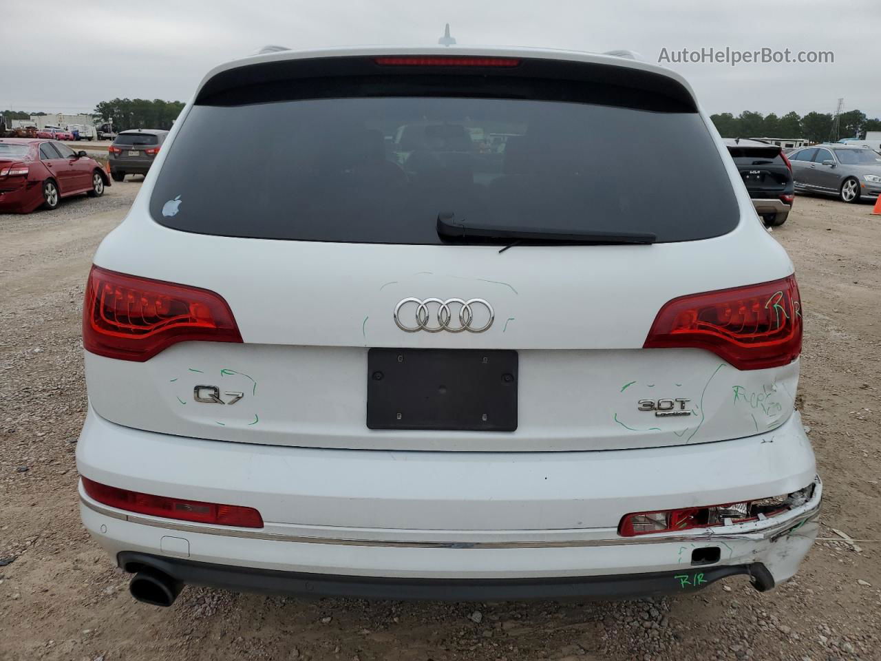 2015 Audi Q7 Premium Plus Белый vin: WA1LGAFE8FD023006