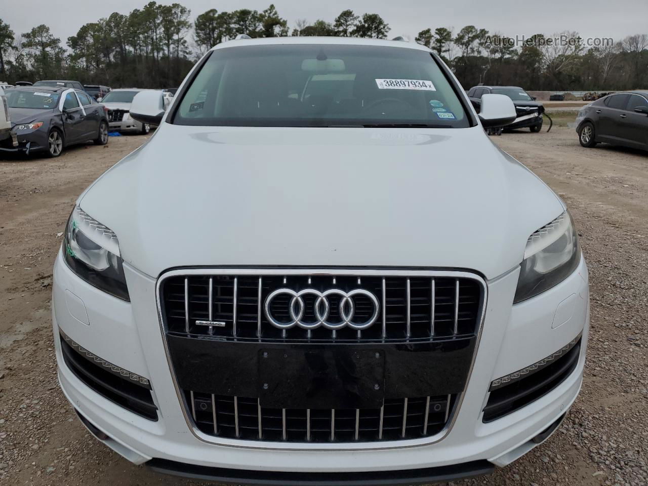 2015 Audi Q7 Premium Plus White vin: WA1LGAFE8FD023006