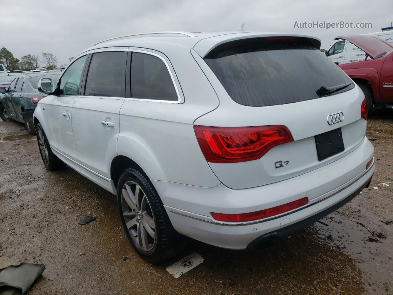 2015 Audi Q7 Premium Plus White vin: WA1LGAFE9FD006442