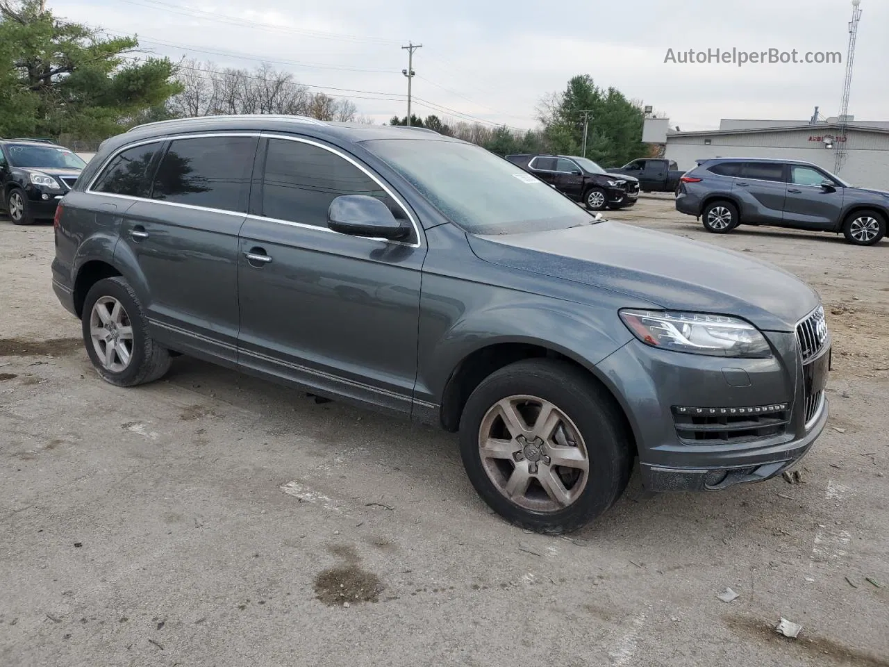 2015 Audi Q7 Premium Plus Серый vin: WA1LGAFE9FD013844