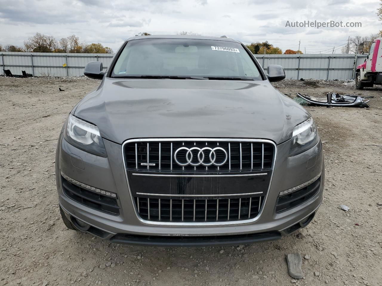 2015 Audi Q7 Premium Plus Gray vin: WA1LGAFEXFD014064