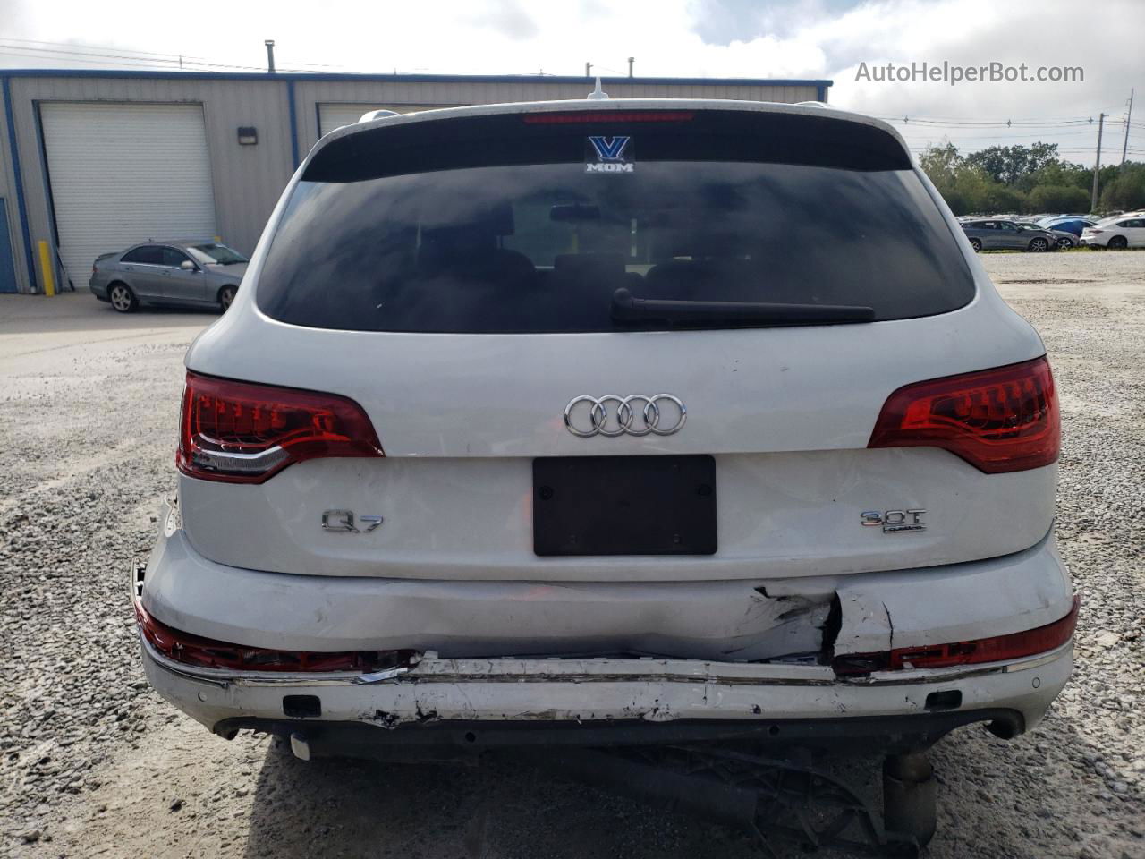 2015 Audi Q7 Premium Plus White vin: WA1LGBFE2FD027350