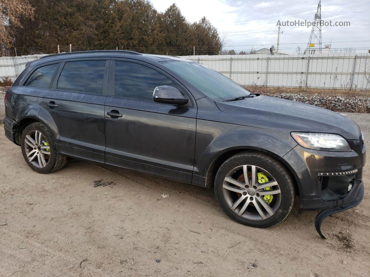 2015 Audi Q7 Premium Plus Gray vin: WA1LGCFE7FD001963