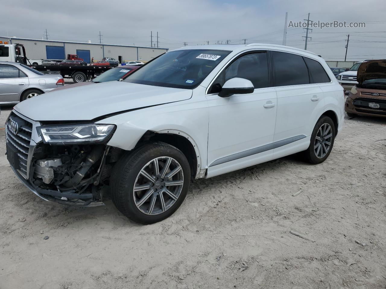 2017 Audi Q7 Premium Plus White vin: WA1LHAF77HD039893