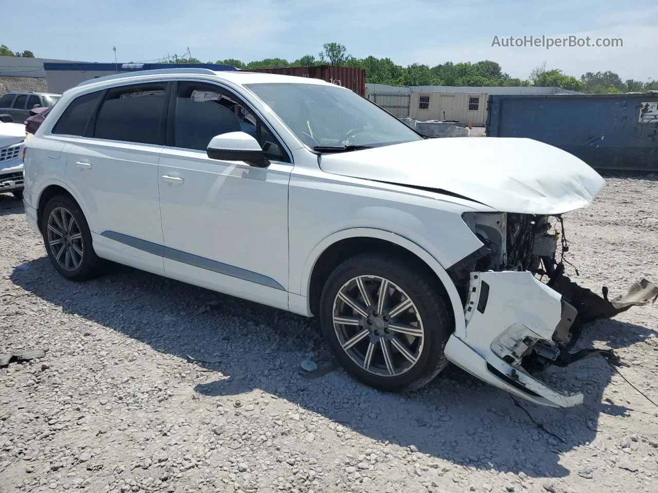 2017 Audi Q7 Premium Plus White vin: WA1LHAF77HD052742