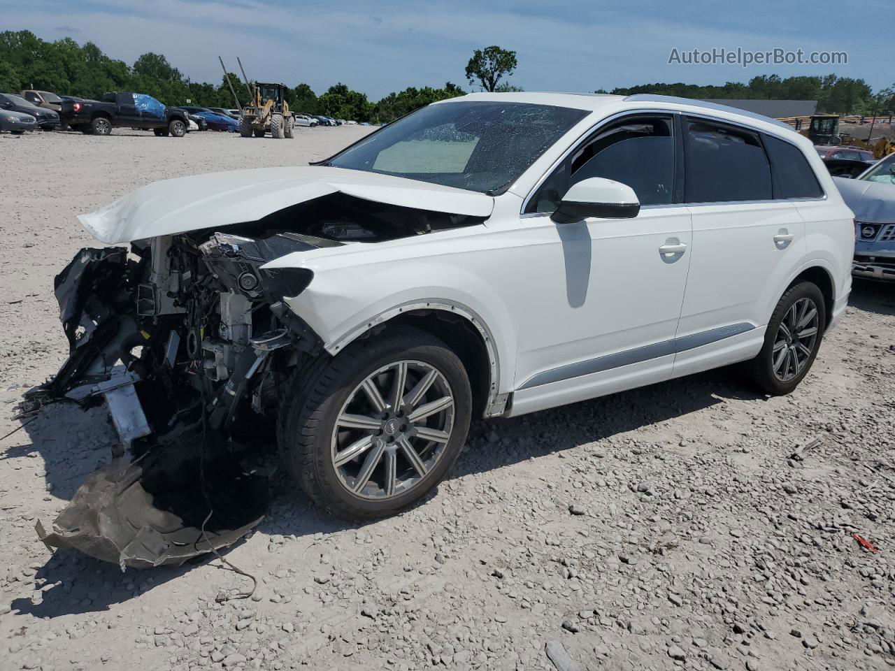 2017 Audi Q7 Premium Plus White vin: WA1LHAF77HD052742