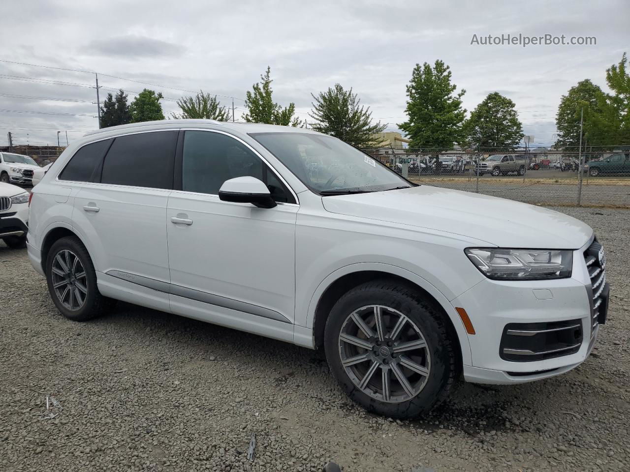 2017 Audi Q7 Premium Plus White vin: WA1LHAF78HD042530