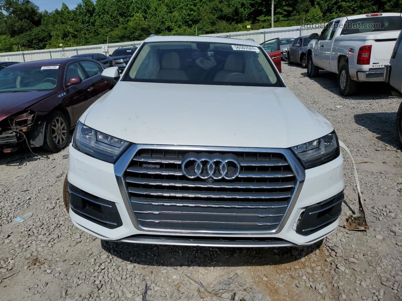 2017 Audi Q7 Premium Plus White vin: WA1LHAF7XHD042643